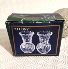 2 vase soliflore Lugny cristal