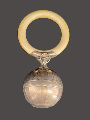Hochet bébé argent - hochet,