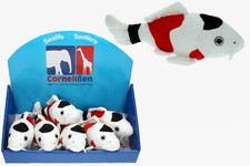 Peluche Koi Carpe Poisson Longueur 22 Cm Blanc