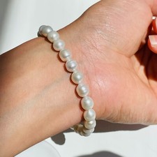 Bracelet argent perle de - argent, en