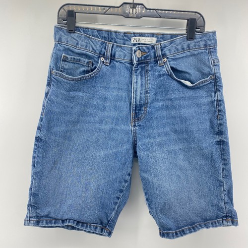 Zara denim shorts mens - denim, blue