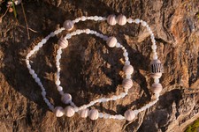 Collier sautoir en étain