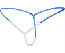 Micro string élastique bleu