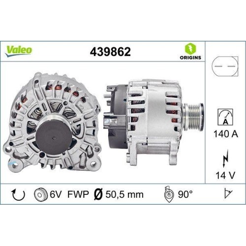 Alternateur valeo 439862 - alternateur,