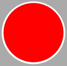 COCARDE JAPON ROND ROUGE WW2 AVION 10cm AUTOCOLLANT STICKER AV016