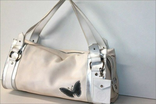 Lancel white grained leather - lancel,