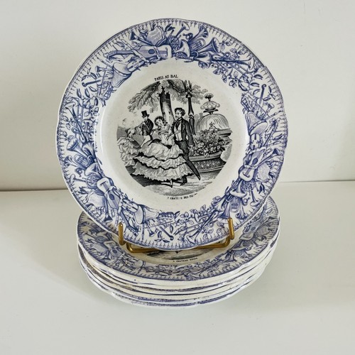 Assiettes parlantes terre de - 7,