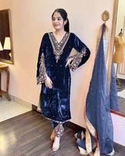 Bollywood Indien Pakistanais Salwar Kameez Robe Soirée Designer Costume