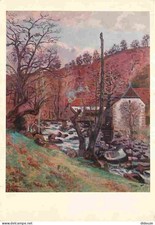 Art - Peinture - Armand Guillaumin - Le Moulin de la Folie à Crozant - Carte de