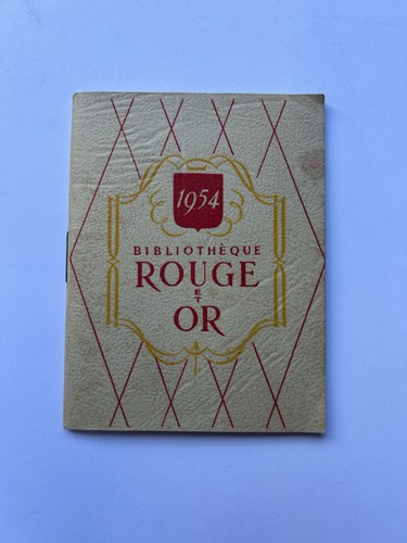 Bibliothèque rouge or - rouge, et