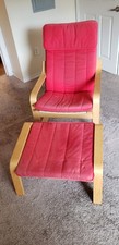 Ikea poang armchair ottoman - ikea,