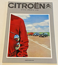 Notice Commerciale CITROEN 2 CV6, Dyane 6, LNA - 1982 - Bel Etat.