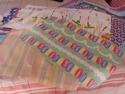 Lot petits coupons - de, tissu