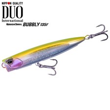 Leurre DUO Topwater Fishing Slim Popper Rough Trail BUBBLY 135F CYA0868 Chart...