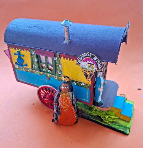 Creche roulotte cirque diorama - creche,