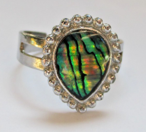 Bague réglable couleur - bague, argent