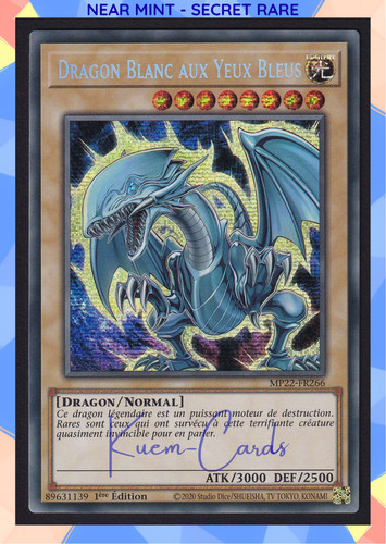 Dragon blanc aux yeux bleus - blanc,