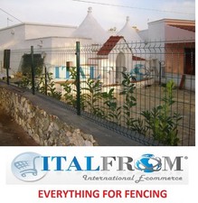 Clôture grillage panneaux électro soudé vertes panneau 200cm différentes hauteur