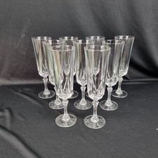 Lot 9 flûtes à champagne