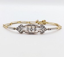 Bracelet art deco 18k - deco, or