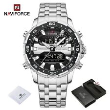 Montre Homme - Naviforce NF9234 Quartz - Édition Acier Inox Argenté & Noir