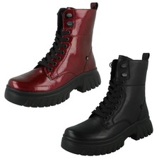 Femmes Rieker Cuir Lacet