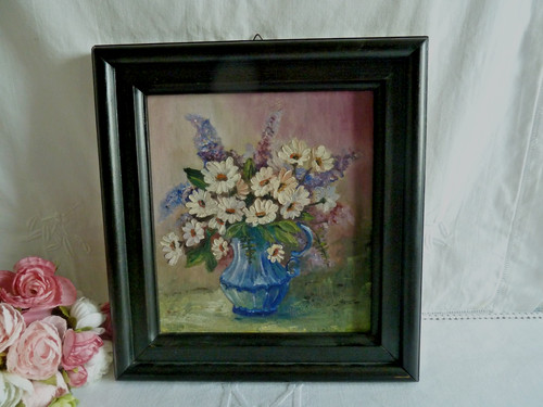 Ancien tableau huilepanneau