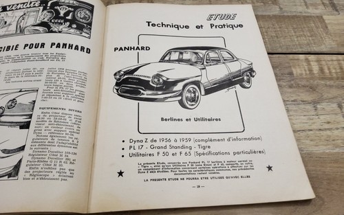 Revue technique panhard pl17
