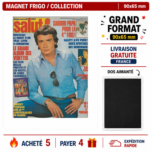 Magnet michel sardou 90x65 - michel,