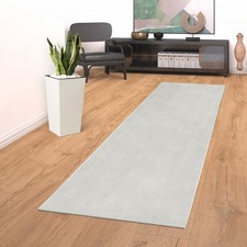 Tapis Intérieur & Extérieur Balcon Cuisine Monochrome Sisal Moderne Blanc Cassé