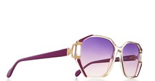 Lunette Silhouette vintage acétate transparent & violet dégradé occhiali glasses