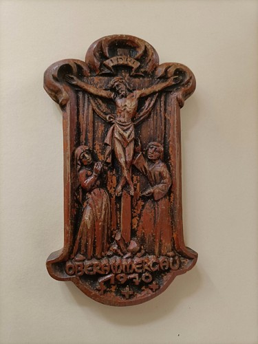 Plaque bois oberammergau - bois,