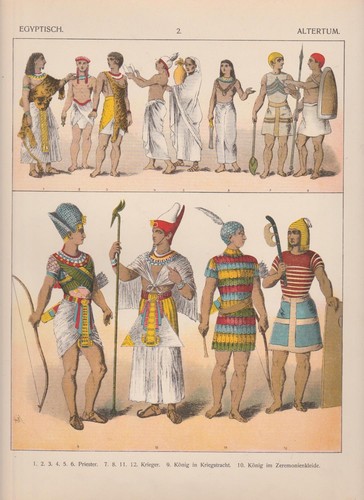 égypte costumes mode altertum - mode,