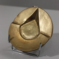 Cendrier vintage laiton massif