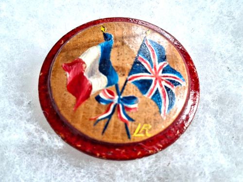 Insigne broche bois - insigne, en