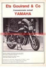 Publicité YAMAHA XS 1100 Ets