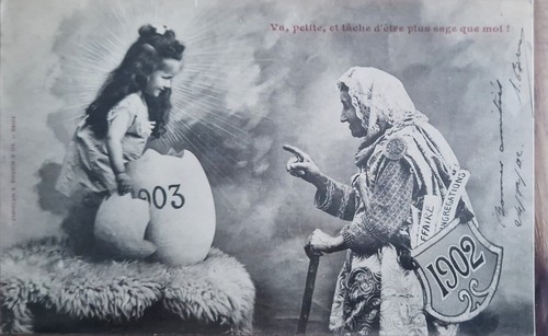 Cpa nouvel 1903 bergeret - nouvel,