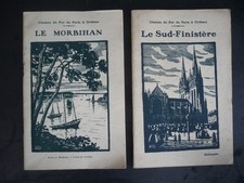 Deux brochures Chemins de fer Orléans Bretagne Alfred MARZIN Peinture bretonne