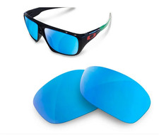 verres de remplacement polarisés newpolar pour oakley dispatch 1 miroir bleu