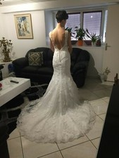 SUPERBE ROBE DE MARIEE DE CREATEUR TAILLE 34 / 36 OU TAILLE S