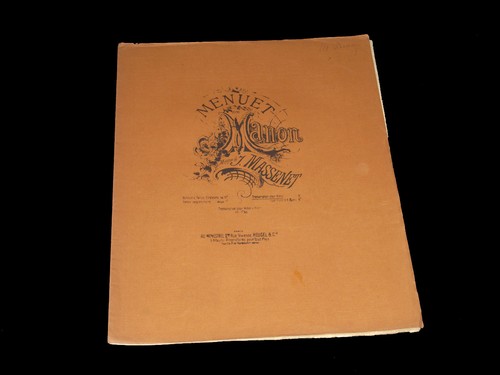 Menuet manon transcrit pour - menuet,