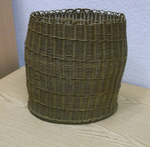 Corbeille papier rattan - papier,
