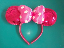 23.01.08.1 Serre tête Disney Disneyland Paris Minnie rose Mickey