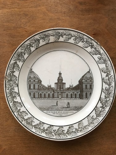 Assiette faïence creil stone - faïence,
