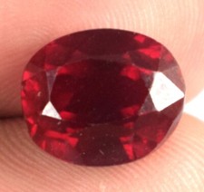 Tourmaline rubellite rose naturelle 10 ct/11 mm pierre précieuse ovale certif...