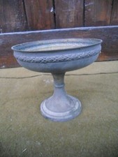 vide poche coupe métal argenté cuivre vintage grenier