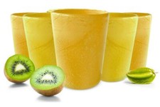 6 Verres 250ml Jaune Verres à
