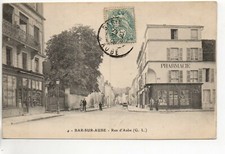 BAR SUR AUBE - Aube - CPA 10 - Pharmacie a l'angle de la rue d' Aube