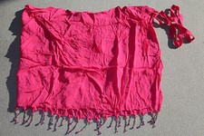 Women's Bright Pink Tie Beaded