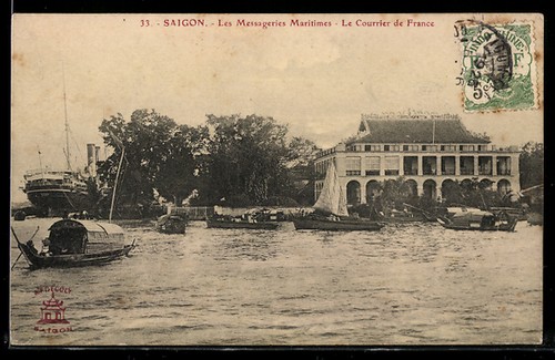 Carte postale saigon les - postale,